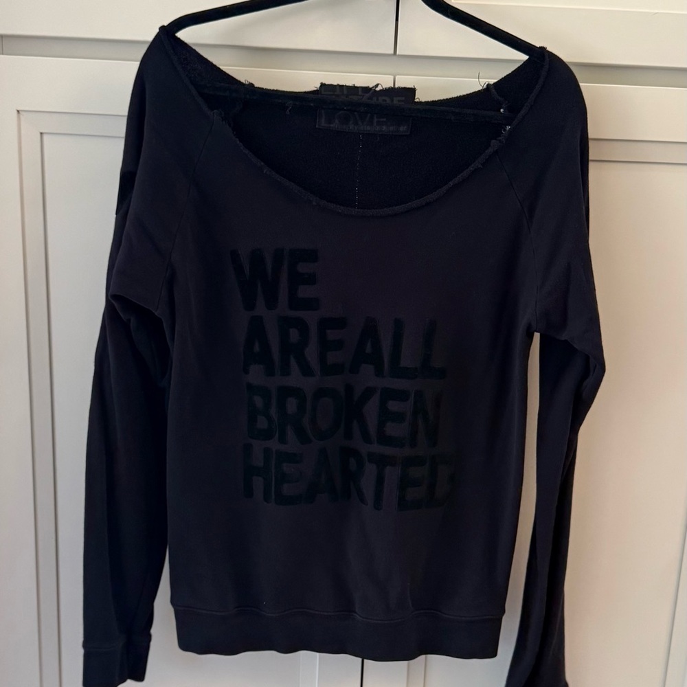 Freecity Black Sweatshirt with Graphic Text